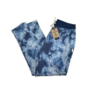 Chubbies Sweatpants Men L Blue Tie Dye Tapered Terry Sweats Athleisure Casual